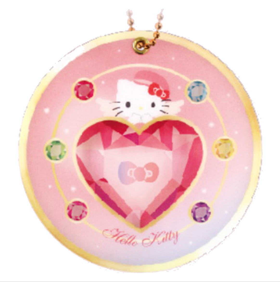 【送料無料】 サンリオキャラクターズ コンパクト風アクリルミラーキーホルダーマジカルジュエリー ハローキティ キーホルダー キーリング チャーム 鏡 かがみ 雑...