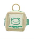【かえるのピクルス】【pickles the frog】メッシュカラビナミニポーチ【ベージュ】【茶】【ケース】【小物入れ】【収納】【キーホルダー】【キーリング】【雑貨】【グッズ】【かわいい】(3)