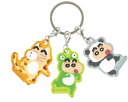 【送料無料】 クレヨンしんちゃん 変身しんちゃんシリーズ 3チャームキーホルダーねこ・かえる・ぱんだ しんのすけ アニメ 漫画 映画 キーホルダー キーリング チャーム 鍵 雑貨 グッズ かわいい