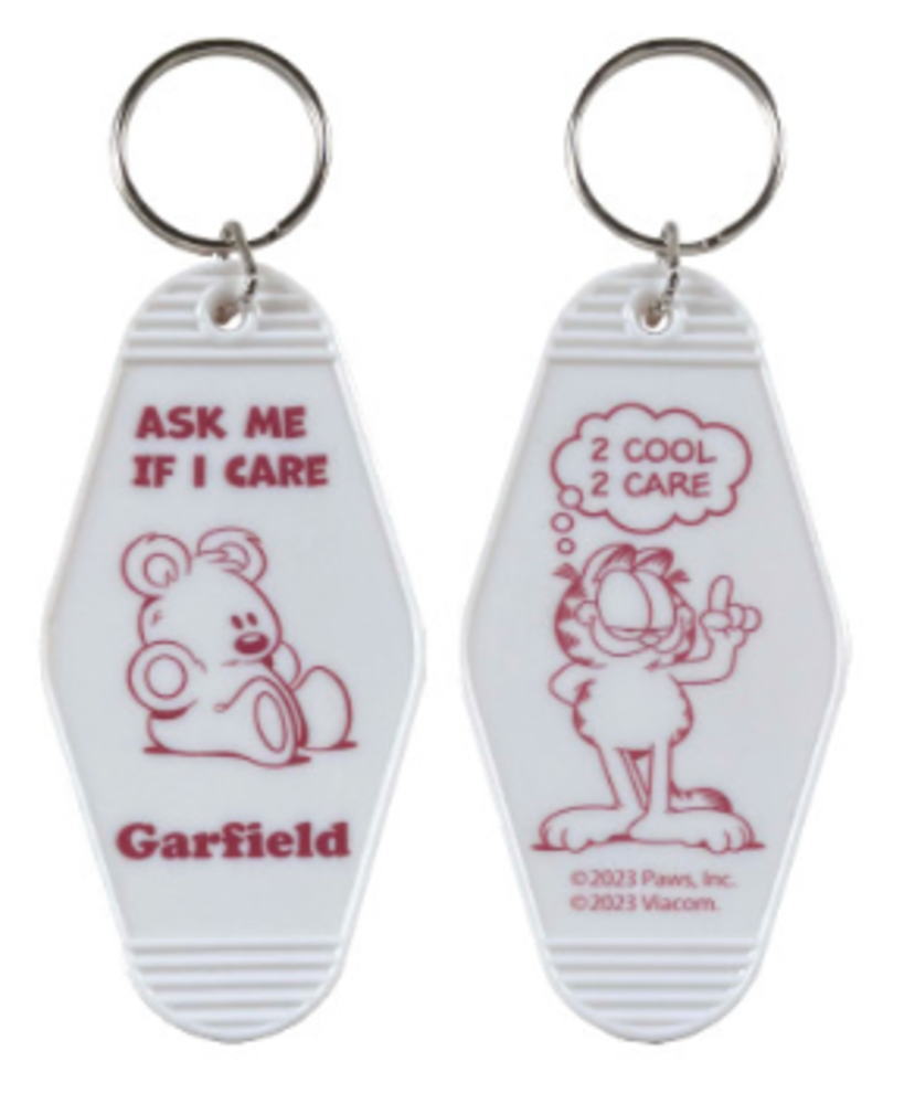【アメリカン雑貨】【ガーフィールド】【GARFIELD】ホテルキーリング【GF-00021-5】【ホワイト】【白】【アニメ】【アメリカ】【USA】【アメキャラ】【キーホルダー】【キーリング】【チャーム】【鍵】【雑貨】【グッズ】【かわいい】