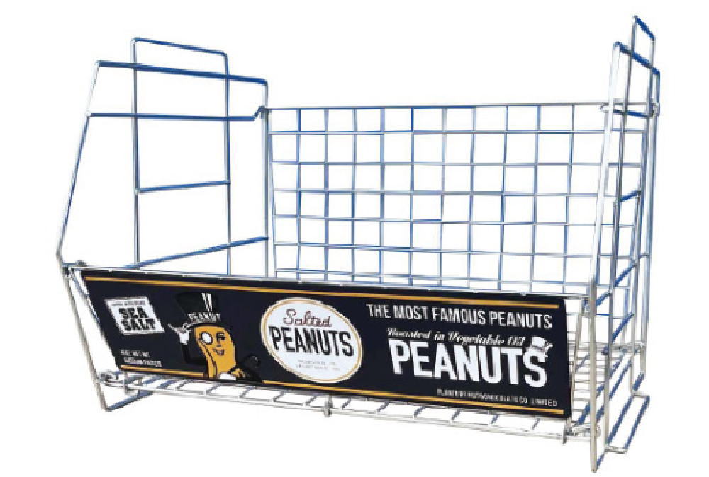 アメリカン雑貨　ワイヤーラックPEANUT　アメリカ　USA　アメキャラ　ケース　かご　ラック　服　整理..