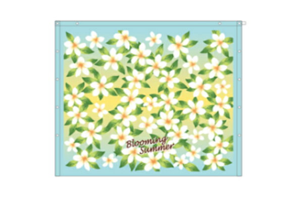 オリジナル　100cm丈巻きタオルブルーミングフラワー　花　タオル　たおる　ラップタオル　プール　ス..