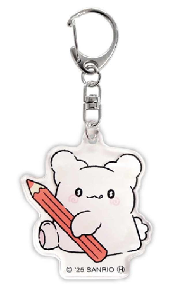 【送料無料】 日本製 サンリオキャラクターズ アクリルキーホルダーえんぴつ はなまるおばけ キーホルダー キーリング チャーム 鍵 雑貨 グッズ かわいい