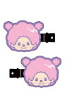 【日本製】【モンチッチ】前髪クリップ【ピンク】【モンチッチくん】【キャラクター】【髪留め】【ヘアピン】【ピン】【クリップ】【ヘアアクセサリー】【子供】【キッズ】...