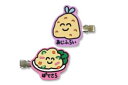 【送料無料】【おえかきさん】前髪クリップ2P【ぽてさらさんとあじふらいさん】【ヘアピン】【ピン】【クリップ】【ヘアアイテム】【ヘアアクセサリー】【子供】【キッズ...