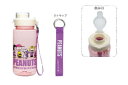 【スヌーピー】【SNOOPY】ストラップ付きドリンクボトル【M】【ピンク】【ピーナッツギャング】【ウッドストック】【すぬーぴー】【紐付き】【マグ】【水筒】【遠足】【アウトドア】【雑貨】【グッズ】【かわいい】(3)