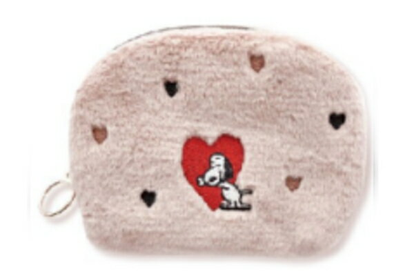 スヌーピー SNOOPY ティッュポーチボアハート ピーナッツ ウッドストック すぬーぴー ケース 小物入れ 収納 メイク 化粧 コスメ 雑貨 グッズ かわいい