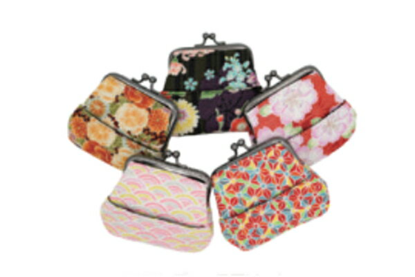 【クジ】 Ripple リップル ポケット付きがま口財布アソート和柄 レディース ポーチ ケース 小物入れ 小銭入れ コインケース 収納 サイフ ウォレット 女...