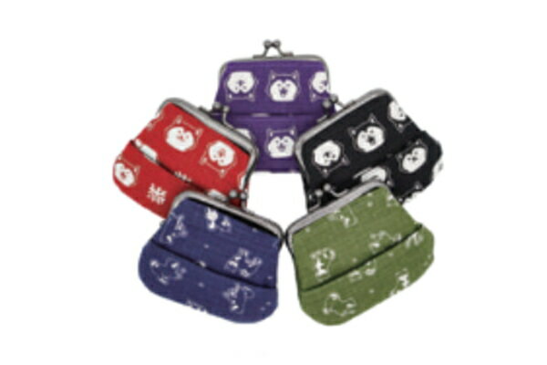 【クジ】 Ripple リップル ポケット付きがま口財布アソートいぬ 動物 アニマル ポーチ ケース 小物入れ 小銭入れ コインケース 収納 サイフ ウォレット...