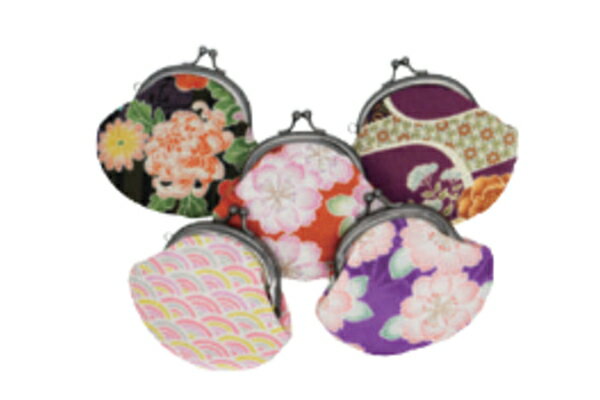 【クジ】 Ripple リップル 丸がま口財布縦アソート和柄 レディース ポーチ ケース 小物入れ 小銭入れ コインケース 収納 サイフ ウォレット 女性 【く...