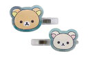 【日本製】【リラックマ】オーロラアクリルクリップ【フェイス】【りらっくま】【サンエックス】【くま】【ゆるキャラ】【RIRAKKUMA】【髪留め】【髪の毛】【ヘア...