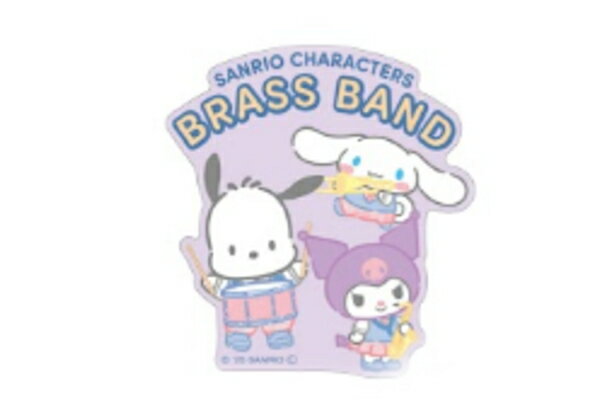セット商品　10枚入り　【日本製】　　サンリオキャラクターズ　ミニデコステッカー吹奏楽部　シール　..
