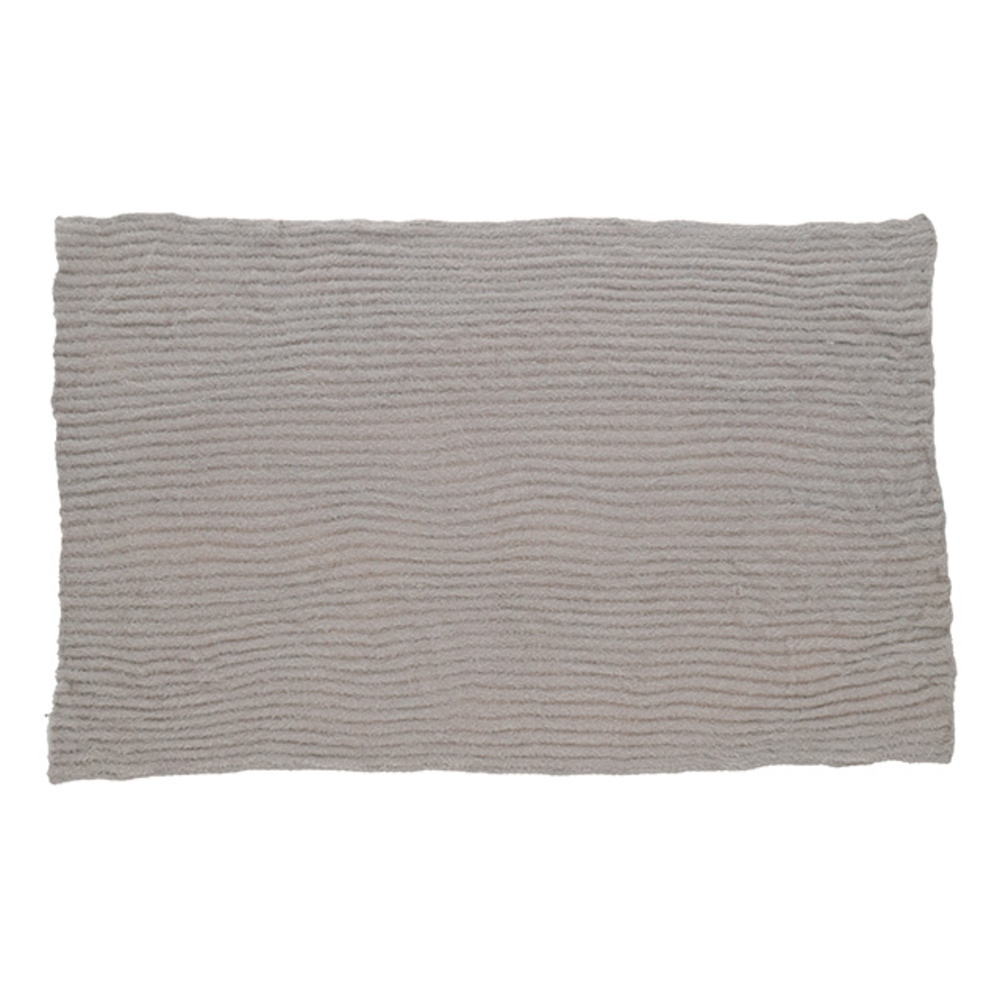 オリジナル　ハーフ毛布グレー　フラッフィーブランケット　インド　膝掛け　ひざかけ　マット　毛布　..