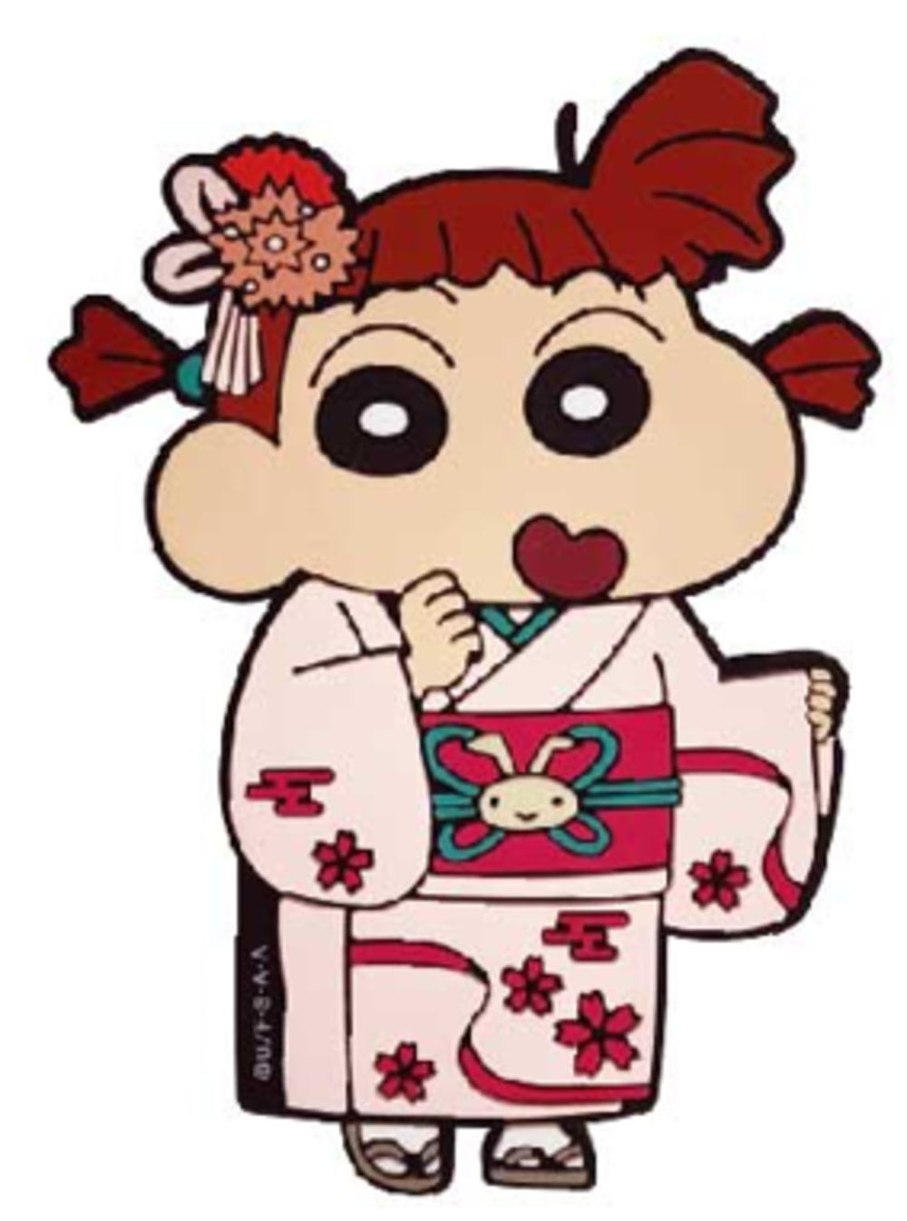 【送料無料】　　クレヨンしんちゃん　ニッポンアートシリーズ　ラバーマグネットネネちゃん　着物　日..