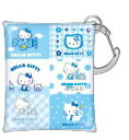 サンリオキャラクターズ クリアマルチケースSS 総柄 水色 ハローキティ ポーチ ケース 小物入れ 小銭入れ コインケース 収納 子供 キッズ 雑貨 グッズ か...