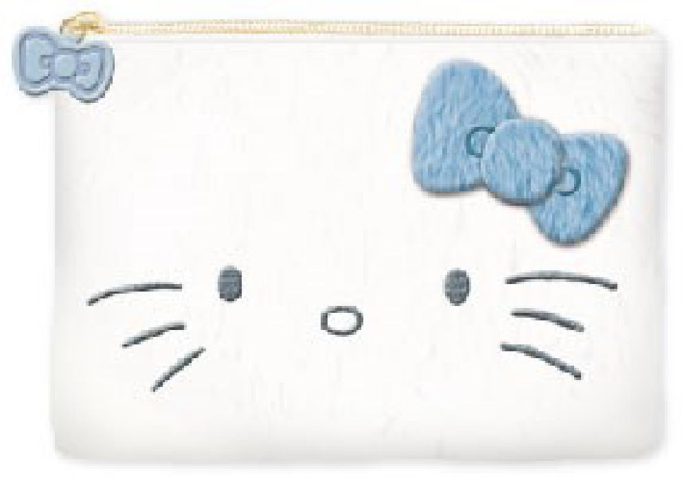 【送料無料】 サンリオキャラクターズ ティッシュポーチホワイト 白 水色 ハローキティ ポーチ ケース 小物入れ 収納 メイク 化粧 コスメ 雑貨 グッズ か...