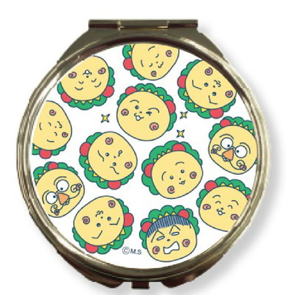 コジコジ COJI-COJI ミラーきみとぼく さくらももこ アニメ 漫画 かがみ 鏡 折りたたみ コンパクト メイク 化粧 コスメ 雑貨 グッズ かわいい