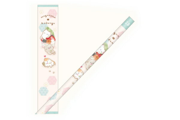 セット商品　20本入り　【日本製】　　オリジナル　鉛筆2B　おだんご　もぐにゃん　ねこ　動物　アニマ..