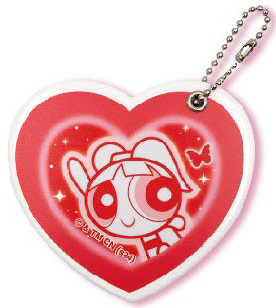 【送料無料】 【日本製】 パワーパフガールズ ハート型ミラーブロッサム パワパフ アニメ アメキャラ かがみ 鏡 キーホルダー キーリング 雑貨 グッズ かわい...