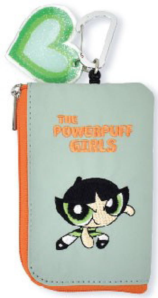 【送料無料】　パワーパフガールズ　キーアンドパスポーチバターカップ　パワパフ　アニメ　アメキャラ　ケース　カード入れ　定期入れ　鍵入れ　収納　雑貨　グッズ　かわいい