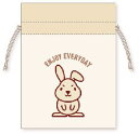 【送料無料】【ラヴィット!】【LOVE it!】まめ巾着【ベージュ】【茶】【ラッピー】【番組】【公式キャラクター】【ポーチ】【ケース】【小物入れ】【袋】【収納】...