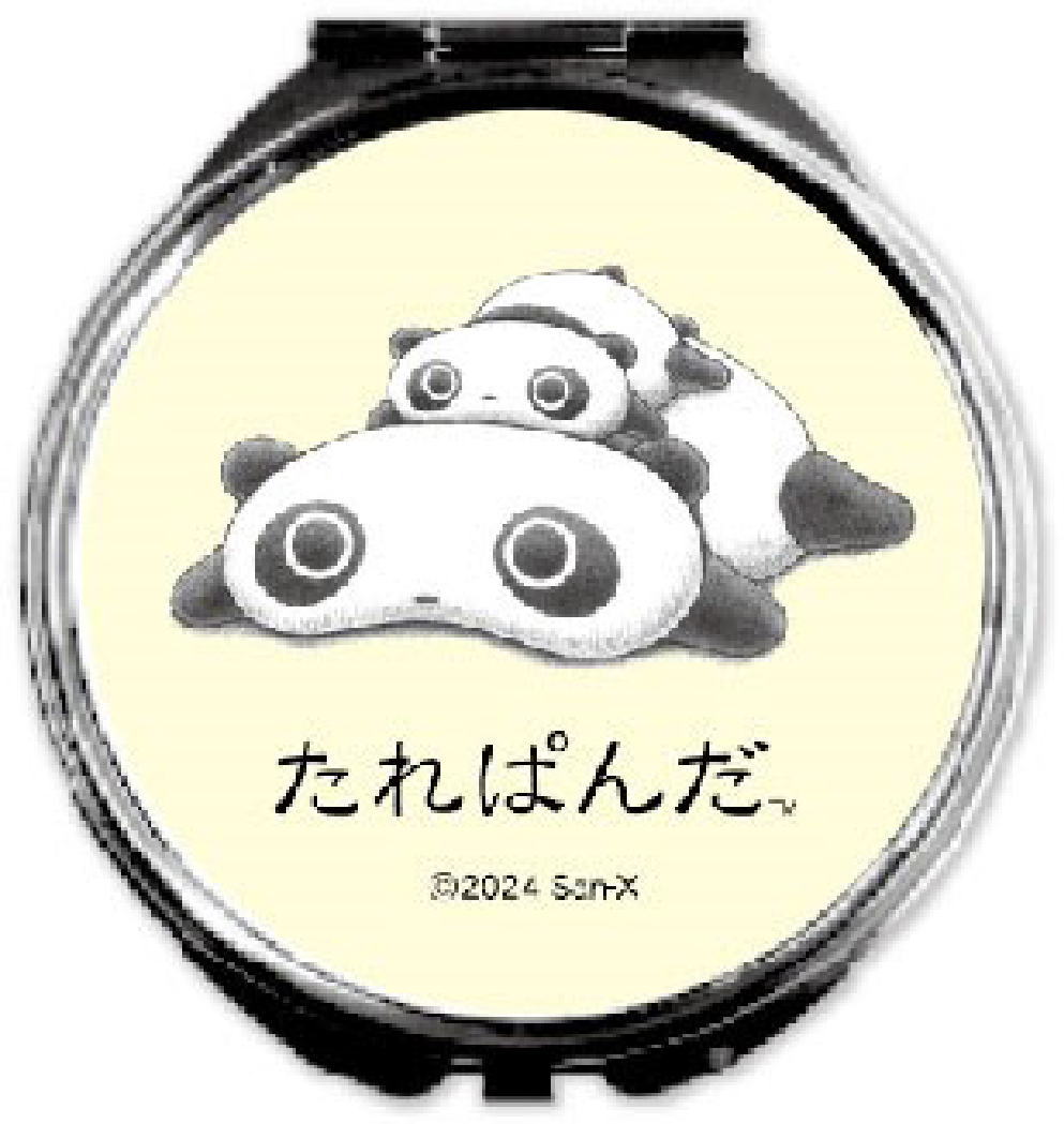 【送料無料】【たれぱんだ】ミラー【ぱんだ】【ゆるキャラ】【サンエックス】【かがみ】【鏡】【コスメ】【化粧】【メイク】【雑貨】【グッズ】【かわいい】