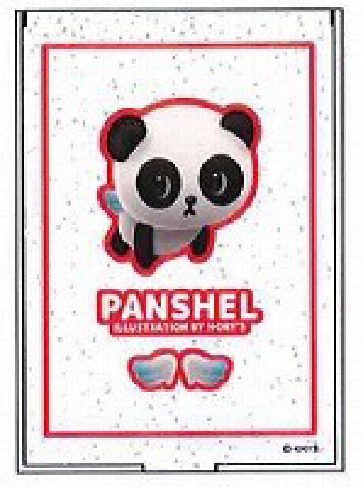 【送料無料】 パンシェル ミラーレッド 赤 パンダ 動物 アニマル かがみ 鏡 コスメ 化粧 メイク 雑貨 グッズ かわいい