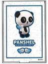 パンシェル ミラーブルー 青 パンダ 動物 アニマル かがみ 鏡 コスメ 化粧 メイク 雑貨 グッズ かわいい