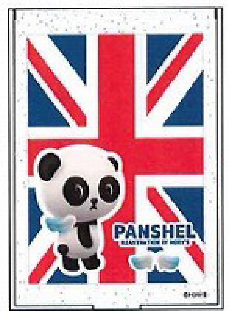 パンシェル ミラー国旗 パンダ 動物 アニマル かがみ 鏡 コスメ 化粧 メイク 雑貨 グッズ かわいい