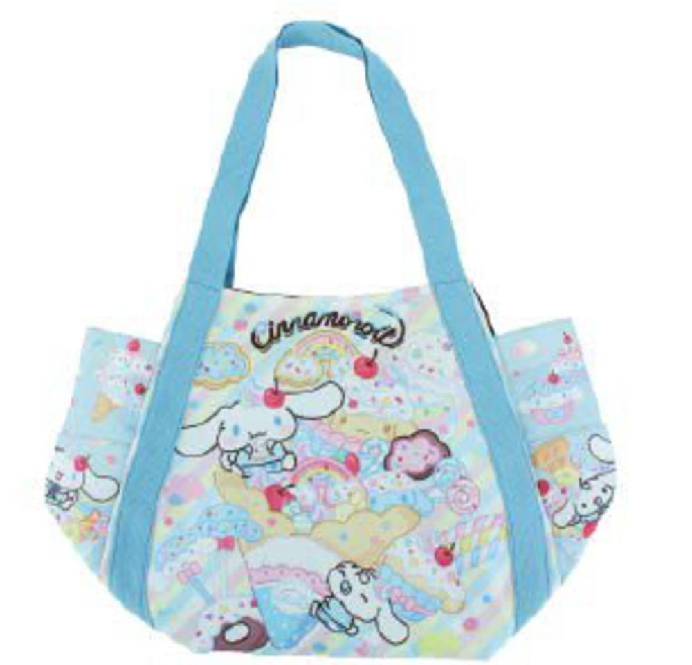 【送料無料】　　サンリオキャラクターズ　プリントバルーンバッグシナモロール　シナモン　かばん　カバン　鞄　バッグ　収納　お出かけ　アウトドア　雑貨　グッズ　かわいい