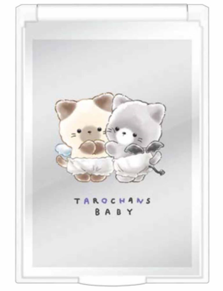 セット商品 3個入り 【日本製】 オリジナル Sサイズミラーベビー たろちゃんず 動物 アニマル 鏡 折りたたみ メイク 化粧 コスメ 雑貨 グッズ かわいい