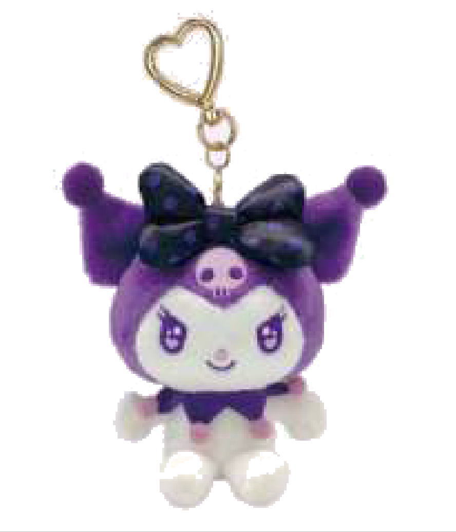サンリオキャラクターズ 推し色マスコットキーホルダーパープル 紫 クロミ 推し 推し活 キーリング チャーム 鍵 ぬいぐるみ 人形 ドール 雑貨 グッズ かわいい