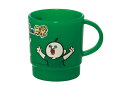 【日本製】【パンパンくんの日常】スタッキングコップ【グリーン】【緑】【ぱんぱんくん】【キャラクター】【マグ】【コップ】【カップ】 【食事】【食器】【キッチン】【...