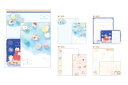 【セット商品】【6冊入り】【日本製】【オリジナル】【夏祭りシリーズ】ソーメニーレターセット【夏祭り】【もぐにゃん】【ねこ】【動物】【アニマル】【レター】【手紙】...