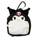 【サンリオキャラクターズ】リュック型ポーチ【クロミ】【ケース】【小物入れ】【収納】【メイク】【化粧】【コスメ】【キーホルダー】【キーリング】【カラビナ】【マスコット】【雑貨】【グッズ】【かわいい】(4)