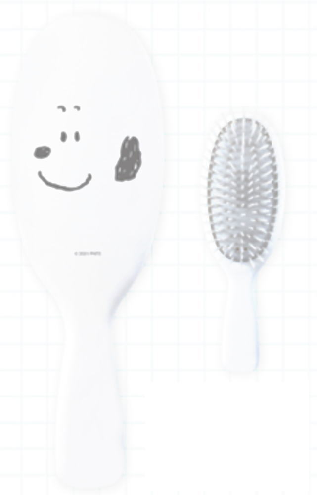 【送料無料】　スヌーピー　SNOOPY　取手付きスムースヘアブラシフェイス　ピーナッツ　ウッドストック..