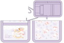 シュガーココムー ウォレットパープル 紫 動物 アニマル ゆるキャラ サンエックス サイフ 財布 折りたたみ 子供 キッズ 雑貨 グッズ かわいい