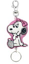 スヌーピー SNOOPY ラバーリールキーホルダーベル ピーナッツ ウッドストック すぬーぴー キャラクター キーリング チャーム 鍵 雑貨 グッズ かわいい(4)