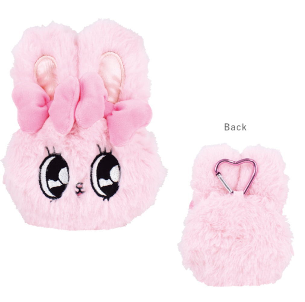 エスターバニー　カラビナ付きぬいぐるみファスナーマスコットリボンバニー　ウサギ　動物　アニマル　ポーチ　ケース　小物入れ　収納　キーホルダー　キーリング　カラビナ　ぬいぐるみ　雑貨　グッズ　かわいいのサムネイル