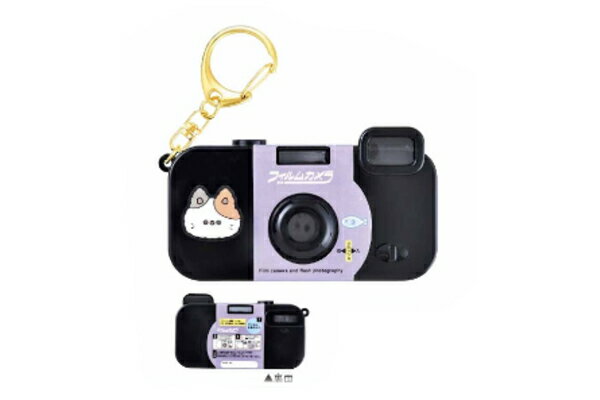 【送料無料】　　オリジナル　フィルムカメラ風キーホルダーあそぼうねこ　動物　アニマル　キーホルダ..