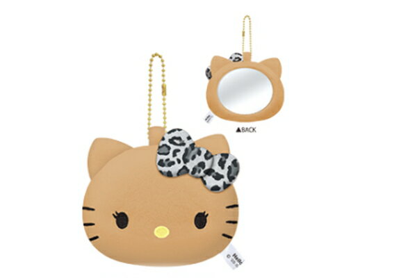 サンリオキャラクターズ　日焼けシリーズ　ぬいぐるみミラーレオパード　ハローキティ　キーホルダー　..