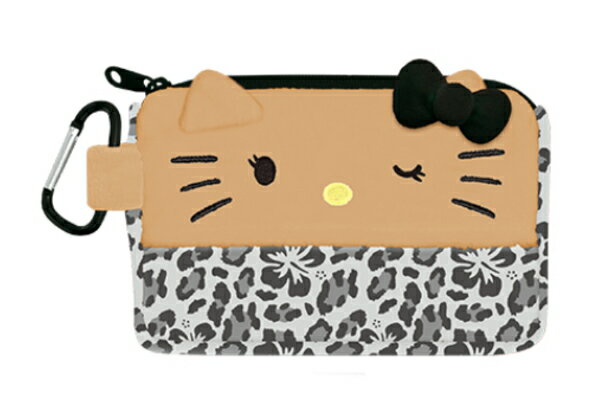 サンリオキャラクターズ 日焼けシリーズ ティッシュポーチレオパード ハローキティ ケース 小物入れ 収納 メイク 化粧 コスメ 雑貨 グッズ かわいい