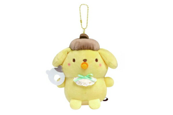 サンリオキャラクターズ　ぬいぐるみキーホルダーベビー　ポムポムプリン　キーホルダー　キーリング　..