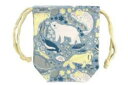 【送料無料】 オリジナル アクアヒュッゲ 巾着ポーチSNOW 水の生き物 動物 アニマル 敷物 ケース 小物入れ 袋 収納 お出かけ アウトドア 雑貨 グッズ ...