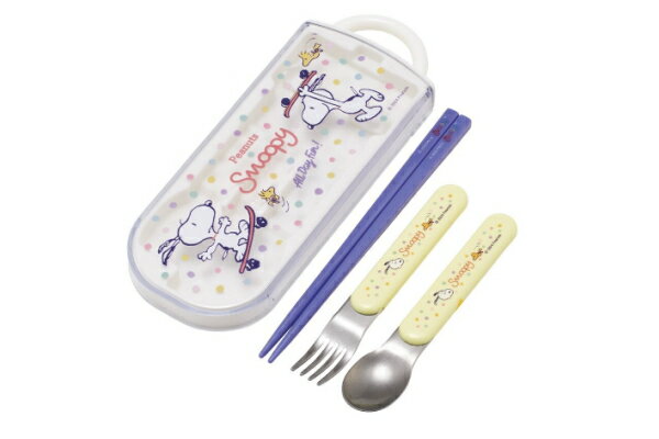 【送料無料】　　【日本製】　　スヌーピー　SNOOPY　抗菌スライド式トリオセットピーナッツ　ウッドス..