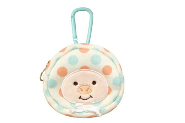 【送料無料】　　ぷーとん　ミニポーチパーカー　ブタ　動物　アニマル　ケース　小物入れ　収納　カラ..