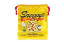 【送料無料】 スヌーピー SNOOPY リボン巾着ピザ ピーナッツ ウッドストック すぬーぴー キャラクター ポーチ ケース 小物入れ 袋 収納 子供 キッズ...
