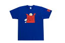 【送料無料】【スヌーピー】【SNOOPY】Tシャツ【M】【ブルー】【青】【レッドボックス】【ピーナッツ】【ウッドストック】【すぬーぴー】【キャラクター】【トップス】【服】【半袖】【ファッション】【レディース】【女性】【雑貨】【グッズ】【かわいい】