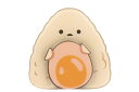 【オリジナル】ダイカット木製マグネット【にたまごにぎり】【マグネット】【磁石】【キッチン】【インテリア】【雑貨】【グッズ】【かわいい】
