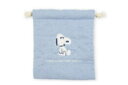 【送料無料】 スヌーピー SNOOPY 巾着ブルー 青 ぬいぐるみ ピーナッツ ウッドストック すぬーぴー アニメ キャラクター ポーチ ケース 小物入れ 袋 ...